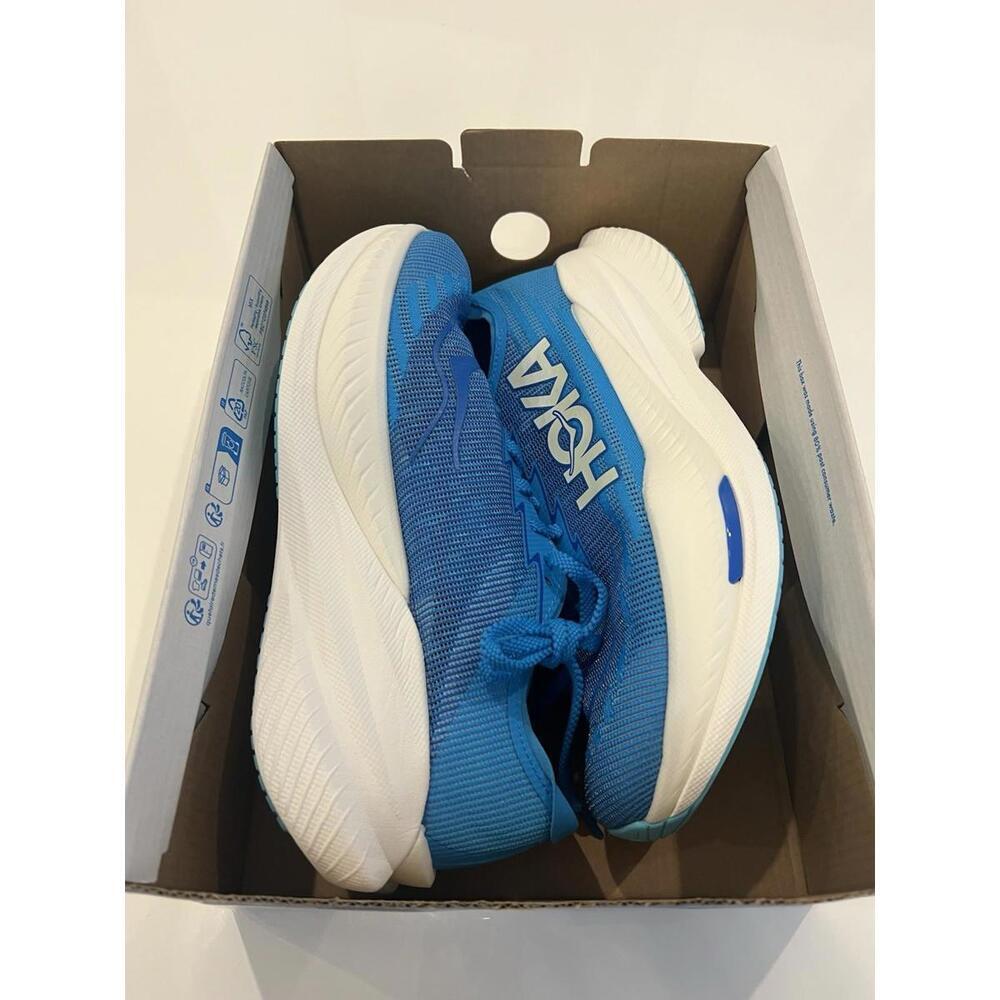 $189 Hoka One One Mach X 2 1155119-SYWR Blue Running Sneaker Men's Size 12D - Picture 4 of 6